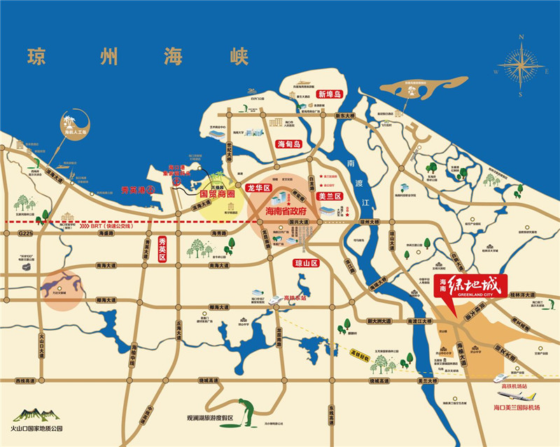 华侨城椰海蓝天区位图