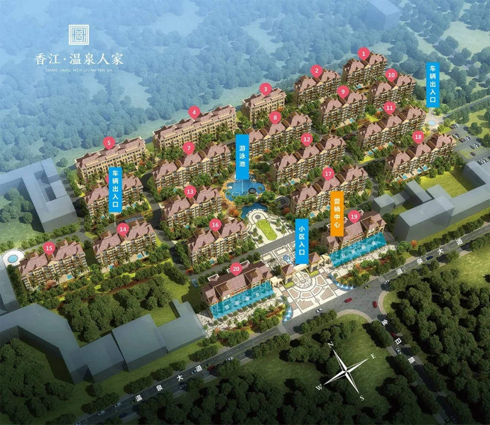 万宁香江温泉人家项目2月新消息：在售建面约102㎡-140㎡的房源
