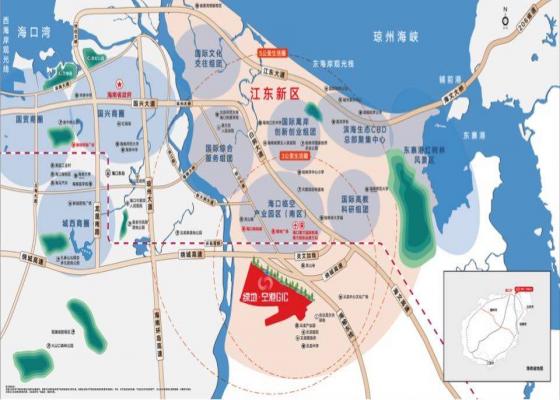 海口江东绿地空港GIC匠心打造约650亩生态商务大城