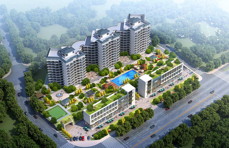 海南三亚星港的房子户型面积多大的？小区内绿化好吗？