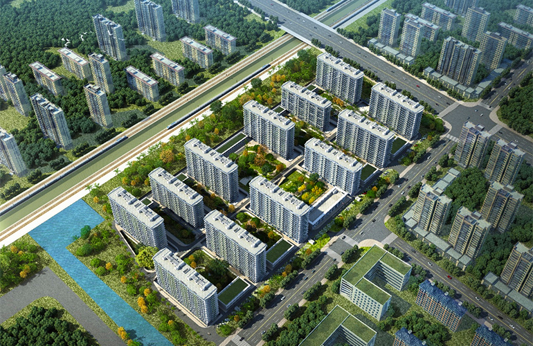 龙栖壹号院鸟瞰图