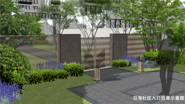 沿海社区入口示意图