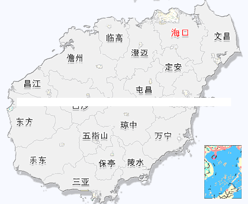 海南岛地图