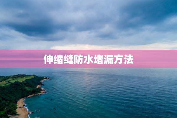 伸缩缝防水堵漏方法