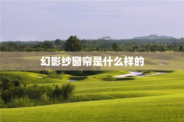 幻影纱窗帘是什么样的
