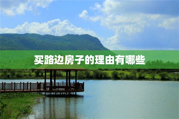 买路边房子的理由有哪些