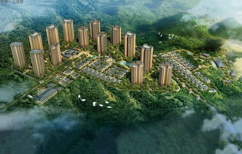 鸿坤山海墅目前在售113㎡三房